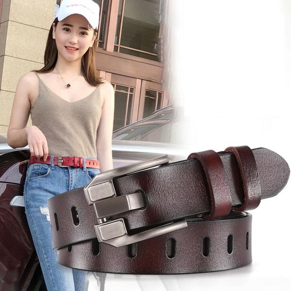 belts women's belt genuine leather ladies retro strap fashion cowgirl female for jeans, Black;brown
belts women's belt genuine leather ladies retro strap fashion cowgirl female for jeans, Black;brown