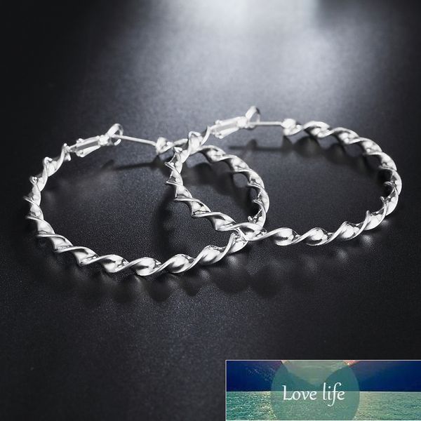 silver 925 big hoop earrings for women twisted earing brincos femme wedding bridal jewelry accessories party gifts wholesale, Golden;silver
silver 925 big hoop earrings for women twisted earing brincos femme wedding bridal jewelry accessories party gifts wholesale, Golden;silver