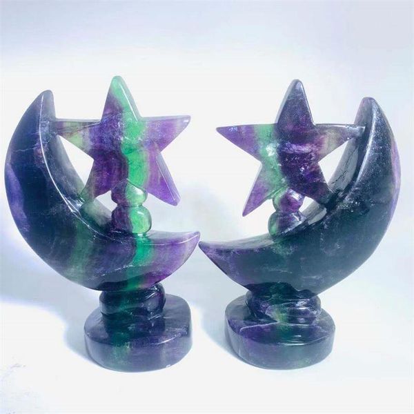 decorative objects & figurines various carvings rainbow fluorite polished crystal for gift & home decor lh
decorative objects & figurines various carvings rainbow fluorite polished crystal for gift & home decor lh