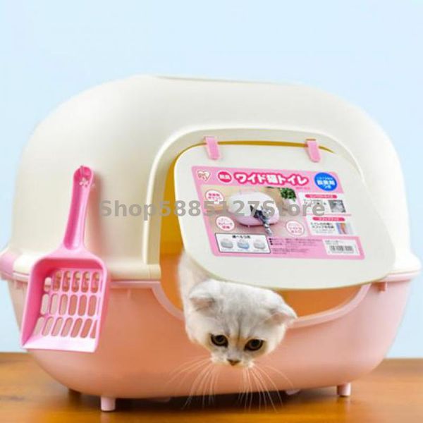 japan wide door cat litter pan splash proof full set of fully enclosed toilet super large sand bedpan deodorizati other supplies
japan wide door cat litter pan splash proof full set of fully enclosed toilet super large sand bedpan deodorizati other supplies