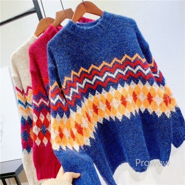 knits contrast striped women soft pullover knitwear girls students spring autumn long sleeve fashion sweater, White
knits contrast striped women soft pullover knitwear girls students spring autumn long sleeve fashion sweater, White