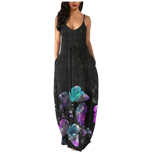 ethnic clothing harajuku long dress women's summer butterfly print sundresses sleeveless cami pockets maxi oversized dresses, Red
ethnic clothing harajuku long dress women's summer butterfly print sundresses sleeveless cami pockets maxi oversized dresses, Red