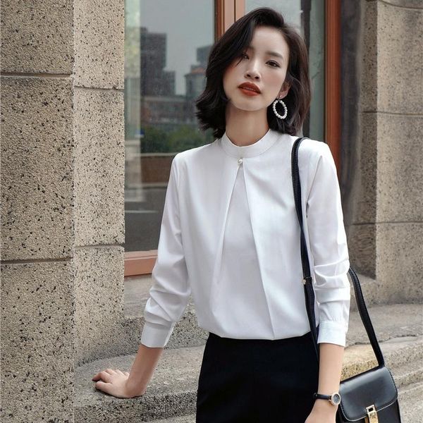 women's blouses & shirts 2021 fashion women and long sleeve white office female clothes
women's blouses & shirts 2021 fashion women and long sleeve white office female clothes