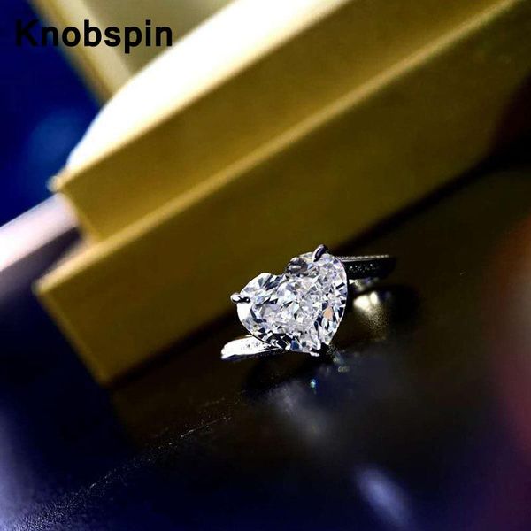 knobspin romantic 100% 925 sterling silver engagement heart rings for women high carbon diamond party fine jewelry wholesale cluster, Golden;silver
knobspin romantic 100% 925 sterling silver engagement heart rings for women high carbon diamond party fine jewelry wholesale cluster, Golden;silver