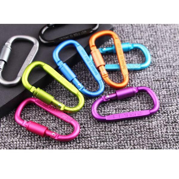 8cm aluminum alloy carabiner d-ring key chain clip multi-color camping keyring snap hook outdoor travel kit quickdraws zza659-1
8cm aluminum alloy carabiner d-ring key chain clip multi-color camping keyring snap hook outdoor travel kit quickdraws zza659-1