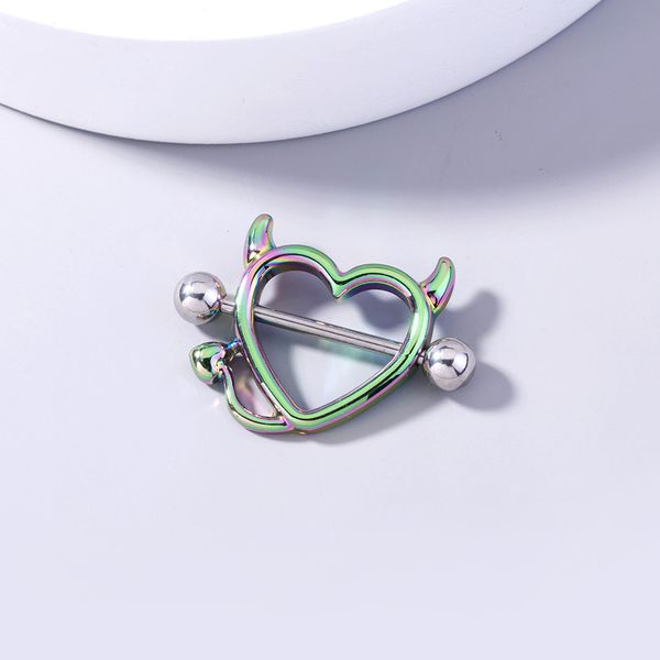 2021 ox horn monster devil peach heart stainless steel fun milk ring human body puncture ornament, Slivery;golden
2021 ox horn monster devil peach heart stainless steel fun milk ring human body puncture ornament, Slivery;golden