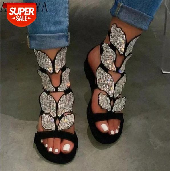 summer new style rhinestone bow hollow flat open toe large size 43 women's sandals shoes sandals women #sr5r, Black
summer new style rhinestone bow hollow flat open toe large size 43 women's sandals shoes sandals women #sr5r, Black
