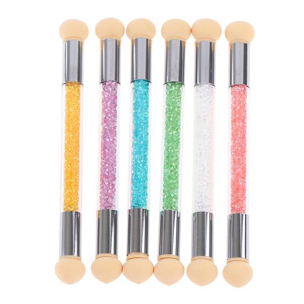 nail brushes double-headed gradient acrylic rhinestone handle sponge art brush for ombre nails manicure tool, Yellow
nail brushes double-headed gradient acrylic rhinestone handle sponge art brush for ombre nails manicure tool, Yellow