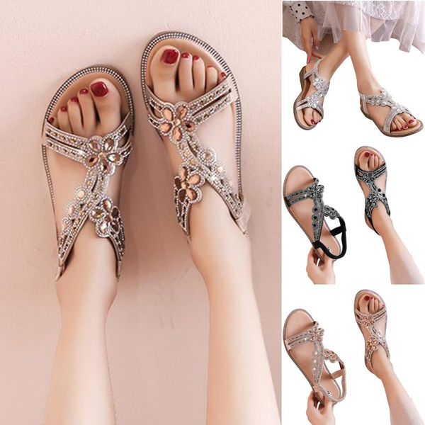 sandals bohemia summer shining rhinestones shoes women comfortable flat strap sandalia feminina, Black
sandals bohemia summer shining rhinestones shoes women comfortable flat strap sandalia feminina, Black