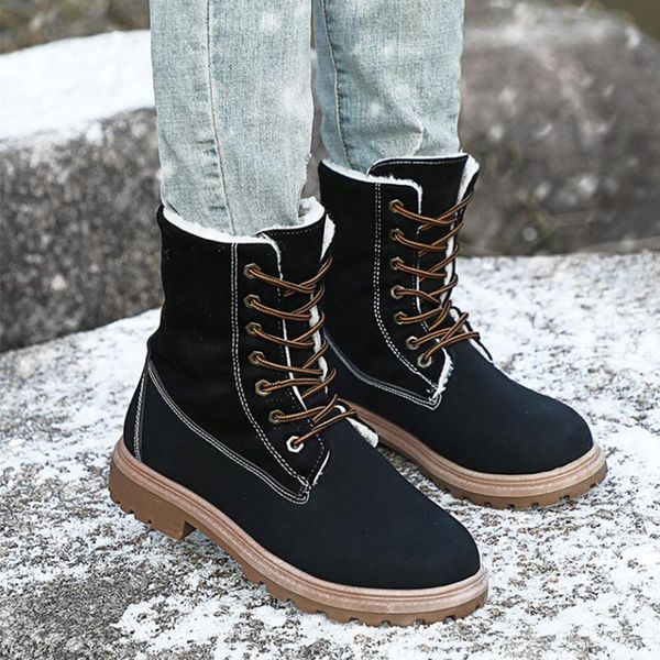 boots 2021 black women winter shoes female round heel ankle lace up casual warm snow botas
boots 2021 black women winter shoes female round heel ankle lace up casual warm snow botas