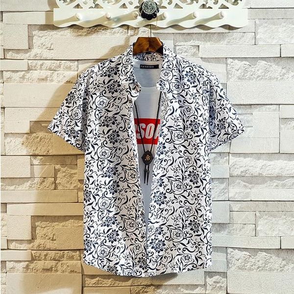 shirt men's summer hawaii printed splicing pattern shirts casual vintage lapel short sleeve shirt shirts for men kg-340, White;black
shirt men's summer hawaii printed splicing pattern shirts casual vintage lapel short sleeve shirt shirts for men kg-340, White;black
