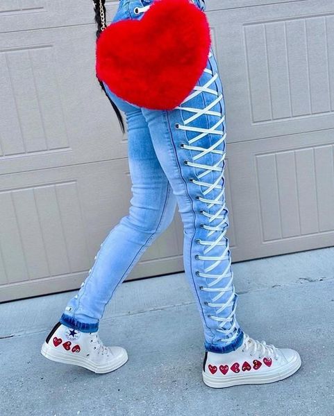 fashionable lace up women jeans arrivals casual streetwear daily lady skinny good design bandage pencil pants 2021 women's, Blue
fashionable lace up women jeans arrivals casual streetwear daily lady skinny good design bandage pencil pants 2021 women's, Blue