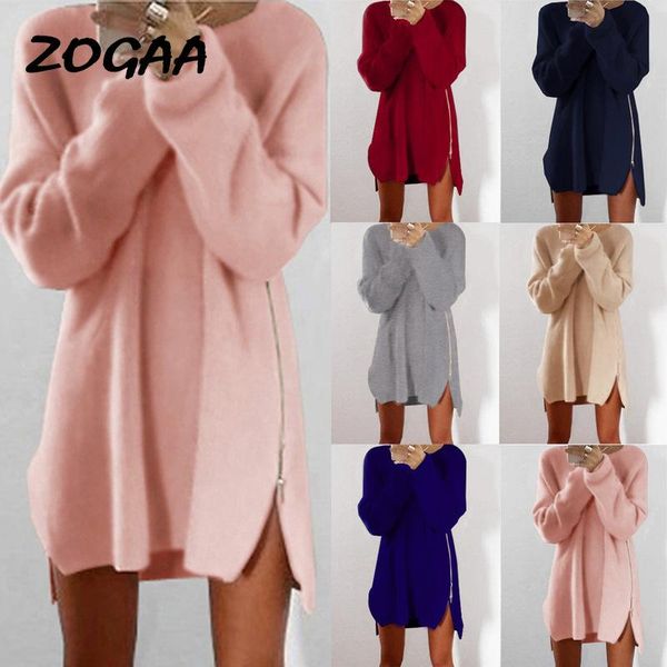 women's sweaters zogaa autumn winter women loose sweater side zipper design fashion solid casual pullovers knitwear dress female, White;black
women's sweaters zogaa autumn winter women loose sweater side zipper design fashion solid casual pullovers knitwear dress female, White;black