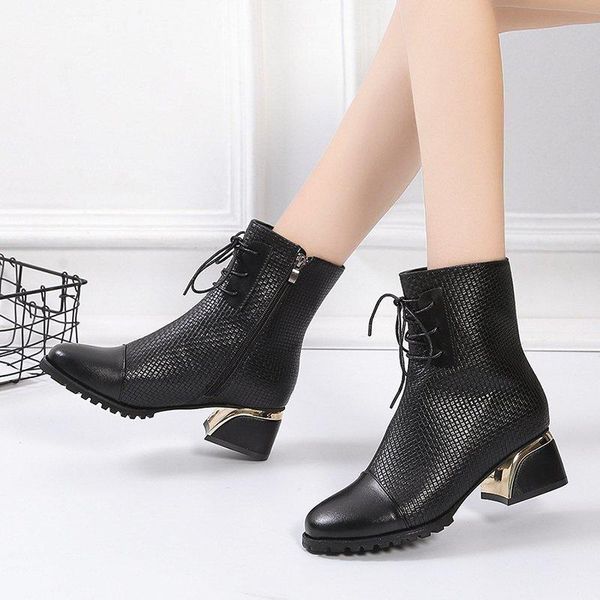 boots 2021 autumn winter fashion ankle for women pu leather heels botas lace-up shoes mujer, Black
boots 2021 autumn winter fashion ankle for women pu leather heels botas lace-up shoes mujer, Black