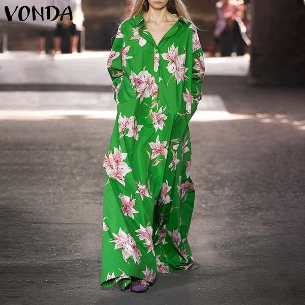 dresses 2021 vonda bohemian women maxi long floral printed party dress femme robe plus size vestidos holiday beach sundress, Black;gray
dresses 2021 vonda bohemian women maxi long floral printed party dress femme robe plus size vestidos holiday beach sundress, Black;gray