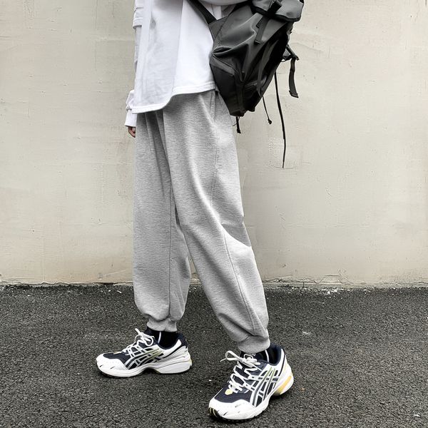 men pants autumn drawstring solid track running mens sweatpants outwear streetwear students casual ins ulzzang retro loose daily, Black
men pants autumn drawstring solid track running mens sweatpants outwear streetwear students casual ins ulzzang retro loose daily, Black