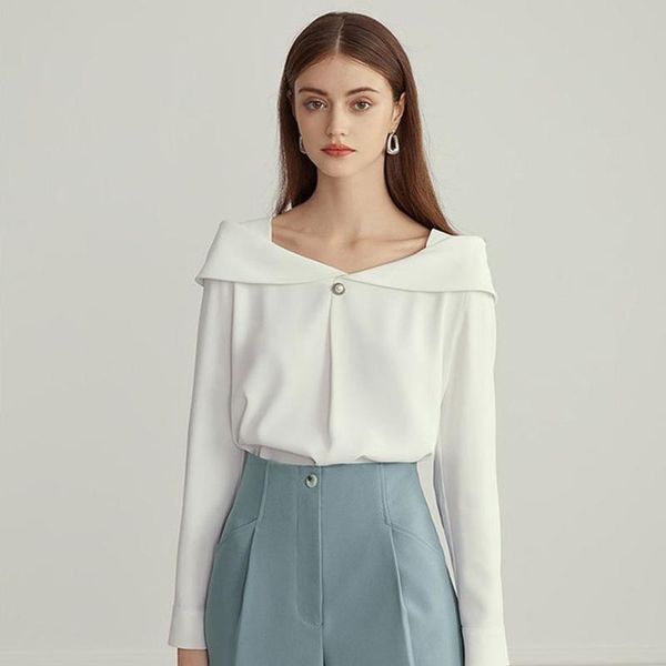 women's blouses & shirts spring 2021 womens clothing shirt vintage women t-shirt with long sleeves dress plus size, White
women's blouses & shirts spring 2021 womens clothing shirt vintage women t-shirt with long sleeves dress plus size, White