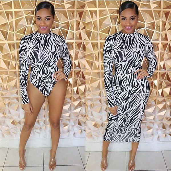 two piece dress animal striped print lady set o-neck full sleeve triangle shorts bodysuits + pencil skirt 2 outfit, White
two piece dress animal striped print lady set o-neck full sleeve triangle shorts bodysuits + pencil skirt 2 outfit, White