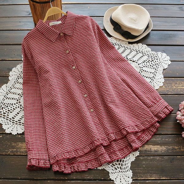 women's blouses & shirts lamtrip vintage plaid ruffles loose single breasted shirt blouse 5vxh, White
women's blouses & shirts lamtrip vintage plaid ruffles loose single breasted shirt blouse 5vxh, White