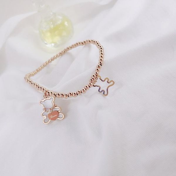 link, chain little bear for women fashion korean shell bracelet titanium steel rose gold jewelry animal trends, Black
link, chain little bear for women fashion korean shell bracelet titanium steel rose gold jewelry animal trends, Black