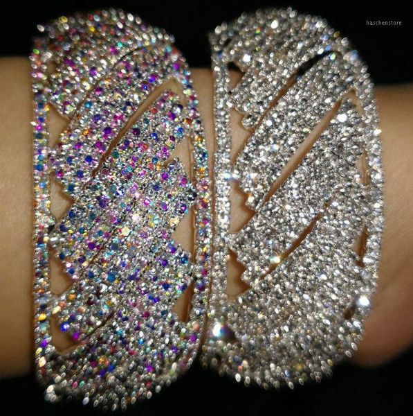 ab clear rhinestone bracelet bangle statement pageant wedding cuff for women full bling bling dancing party jewelry1, Black
ab clear rhinestone bracelet bangle statement pageant wedding cuff for women full bling bling dancing party jewelry1, Black