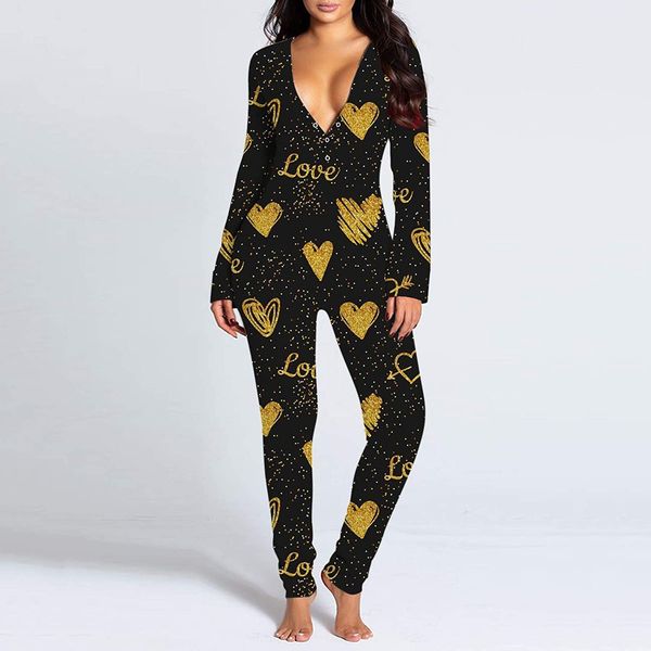 womens pijamas jumpsuit button-down front functional buttoned flap v-neck pajamas adults jumpsuit pyjama femme sleepwearb, Black;white
womens pijamas jumpsuit button-down front functional buttoned flap v-neck pajamas adults jumpsuit pyjama femme sleepwearb, Black;white