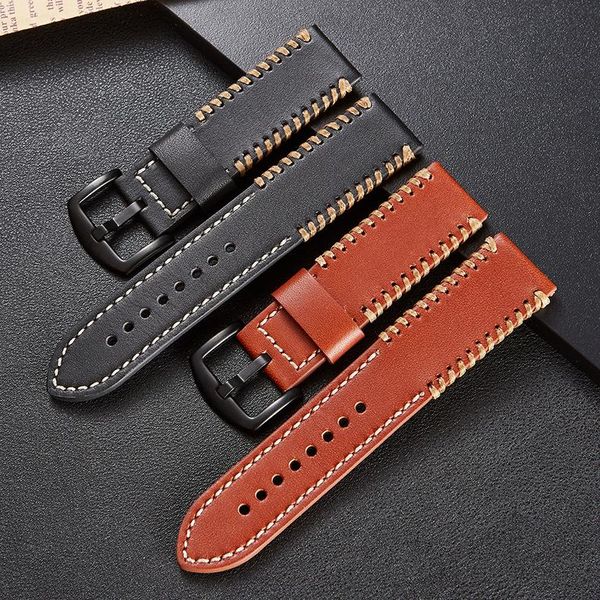watch bands hand stitched vintage leather strap rough unrestrained style balck brown watchband 22mm men women accessories, Black;brown
watch bands hand stitched vintage leather strap rough unrestrained style balck brown watchband 22mm men women accessories, Black;brown