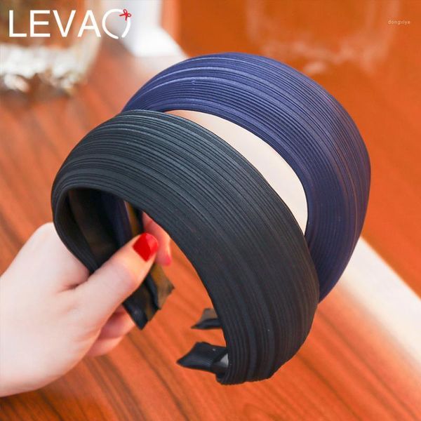 levao wide headband hair accessories for girls band women head wrap korean solid fabric boho turban band1