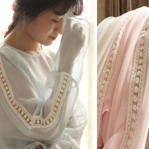 pink beach dress with lace pattern sleeve round neck thin chiffon tunic blue casual woman's summer cover up women's swimwear, White;black
pink beach dress with lace pattern sleeve round neck thin chiffon tunic blue casual woman's summer cover up women's swimwear, White;black
