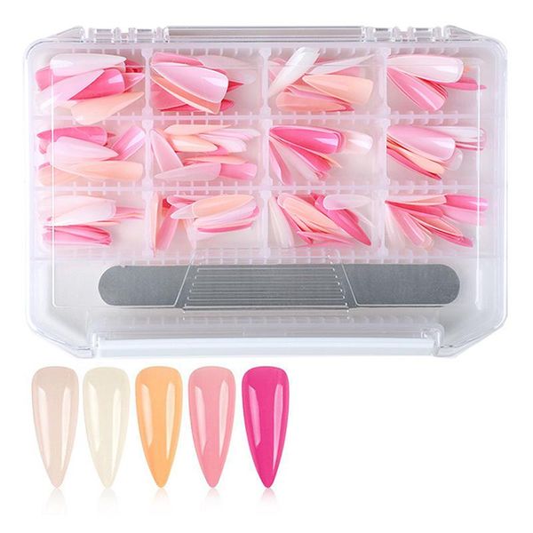 false nails 240pcs with nail file patches pointed wear mixed multi-color ballet full tips decoration, Red;gold
false nails 240pcs with nail file patches pointed wear mixed multi-color ballet full tips decoration, Red;gold