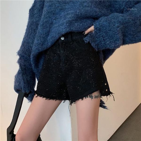 hong kong style retro chic loose thin net red denim shorts for female students in spring and summer high waist leisure wide leg women's, White;black
hong kong style retro chic loose thin net red denim shorts for female students in spring and summer high waist leisure wide leg women's, White;black