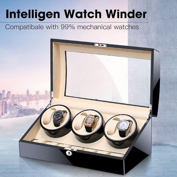watch boxes & cases exquisite 6+7 automatic winder with silent adjustable motor wooden storage box, Black;blue
watch boxes & cases exquisite 6+7 automatic winder with silent adjustable motor wooden storage box, Black;blue