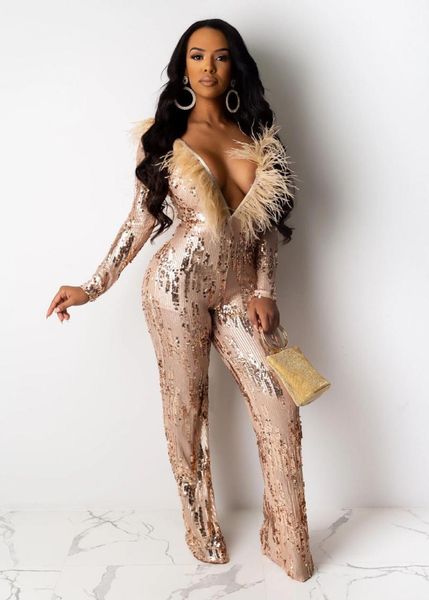 women's jumpsuits & rompers sequin feather jumpsuit romper winter women glitter v-neck open back party bodycon body ladies overalls clu, Black;white
women's jumpsuits & rompers sequin feather jumpsuit romper winter women glitter v-neck open back party bodycon body ladies overalls clu, Black;white