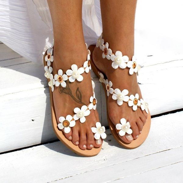 sandals women 2021 flat slip on white flower flip flops beach beaded bohemian summer women's shoes plus size 35-44, Black
sandals women 2021 flat slip on white flower flip flops beach beaded bohemian summer women's shoes plus size 35-44, Black