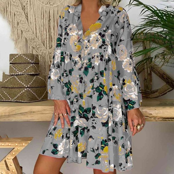 autumn print flower casual womens dresses v neck long sleeve beach party fashion vestidos ruffle plus size red, Black;gray
autumn print flower casual womens dresses v neck long sleeve beach party fashion vestidos ruffle plus size red, Black;gray