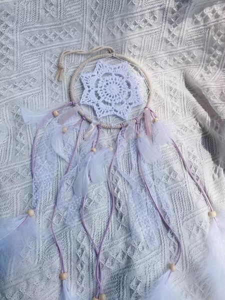 natural pink crystal pillar and white feather dream catcher, natural multi-color crystal necklace beads decoration., Silver
natural pink crystal pillar and white feather dream catcher, natural multi-color crystal necklace beads decoration., Silver