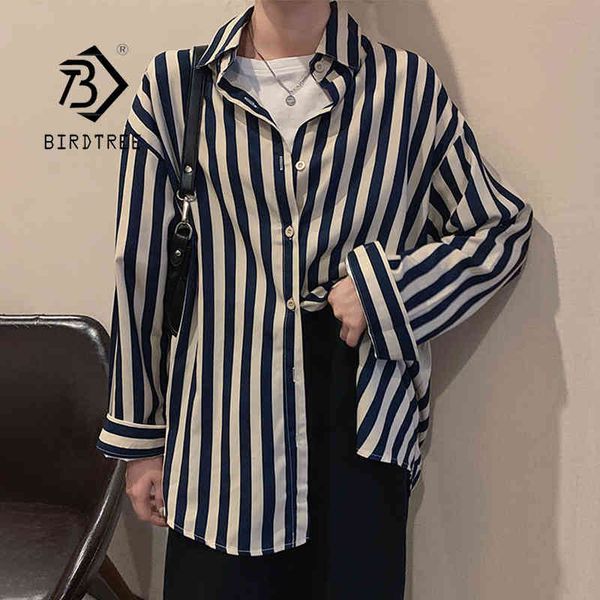 spring new women vintage striped oversize chiffon blouse lady full sleeve shirt loose casual wear stylish girl t0n324t 210430, White
spring new women vintage striped oversize chiffon blouse lady full sleeve shirt loose casual wear stylish girl t0n324t 210430, White