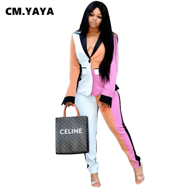officewear patchwork womens set notched ne blazer pencil pants set lady trasuit fitness two piece set outfitsby air, White
officewear patchwork womens set notched ne blazer pencil pants set lady trasuit fitness two piece set outfitsby air, White