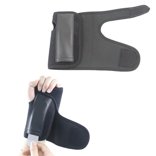 1pc adjustable sports wristband sprain fixed gear steel plate brace protector splint (left hand) wrist support, Black;red
1pc adjustable sports wristband sprain fixed gear steel plate brace protector splint (left hand) wrist support, Black;red