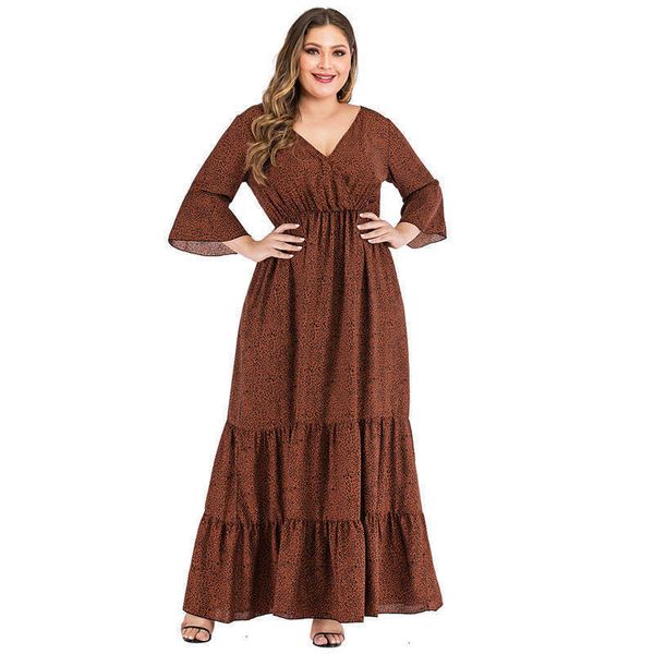 large casual dresses mz2036# leopard print v-neck flared sleeve patchwork dress long skirt, Black;gray
large casual dresses mz2036# leopard print v-neck flared sleeve patchwork dress long skirt, Black;gray