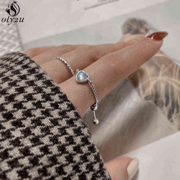 fashion love heart ring on finger chains adjustable jewelry rings for women bridal anillos aesthetic ring 2021 trend accessories g1125, Slivery;golden
fashion love heart ring on finger chains adjustable jewelry rings for women bridal anillos aesthetic ring 2021 trend accessories g1125, Slivery;golden