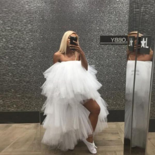 skirts fashion puffy ruffle tiered tulle floor length elastic neckline high low tutu long prom gowns vestidos longo custom made, Black
skirts fashion puffy ruffle tiered tulle floor length elastic neckline high low tutu long prom gowns vestidos longo custom made, Black