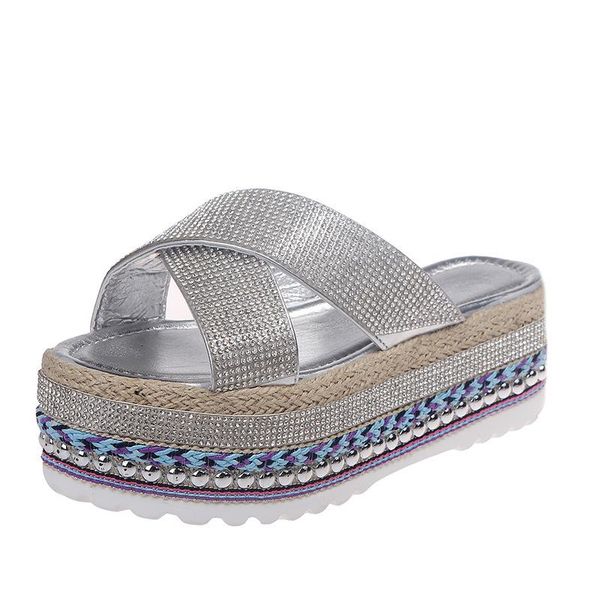 summer outdoor ladies rhinestone slippers full diamond roman shoes female open-toed flip flops linen, Black
summer outdoor ladies rhinestone slippers full diamond roman shoes female open-toed flip flops linen, Black