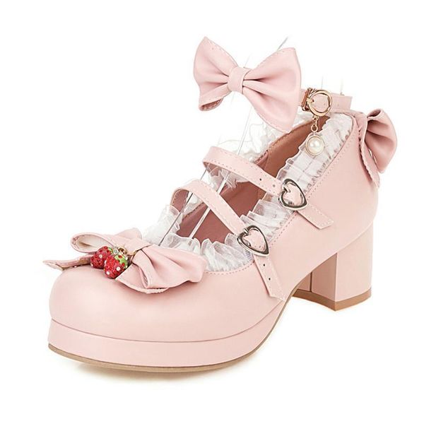 dress shoes woman's high heel vintage lolita bowknot mary jane jk cosplay uniform pumps ankle strap lace ruffles wedding, Black
dress shoes woman's high heel vintage lolita bowknot mary jane jk cosplay uniform pumps ankle strap lace ruffles wedding, Black