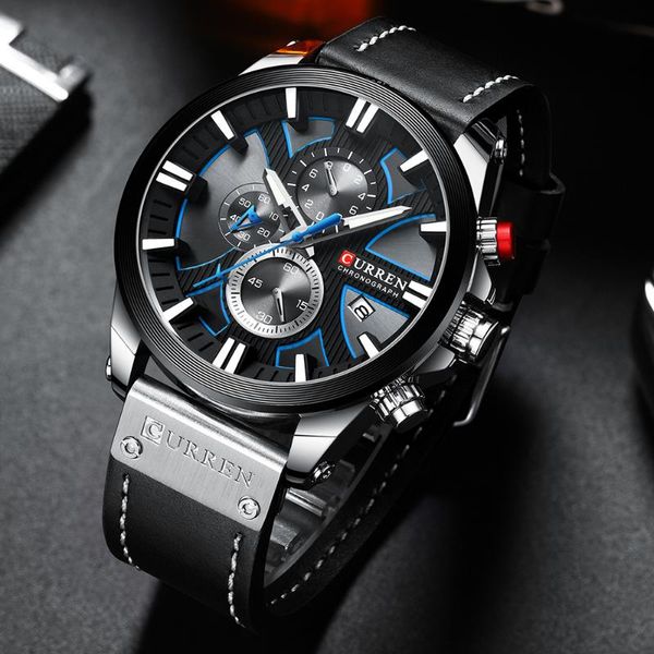 wristwatches curren fashion chronograph clock men leather watch casual sport watches for quartz wristwatch relogio masculino, Slivery;brown
wristwatches curren fashion chronograph clock men leather watch casual sport watches for quartz wristwatch relogio masculino, Slivery;brown