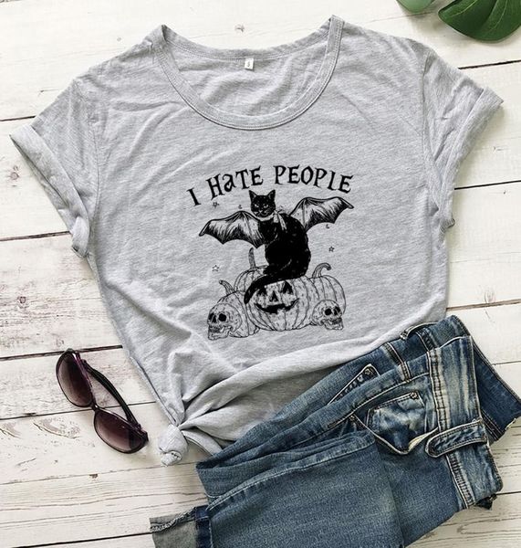 hate people gothic cat t-shirt funny women tumblr grunge o-neck 100% cotton graphic quote casual fashion tee tshirt women's, White
hate people gothic cat t-shirt funny women tumblr grunge o-neck 100% cotton graphic quote casual fashion tee tshirt women's, White