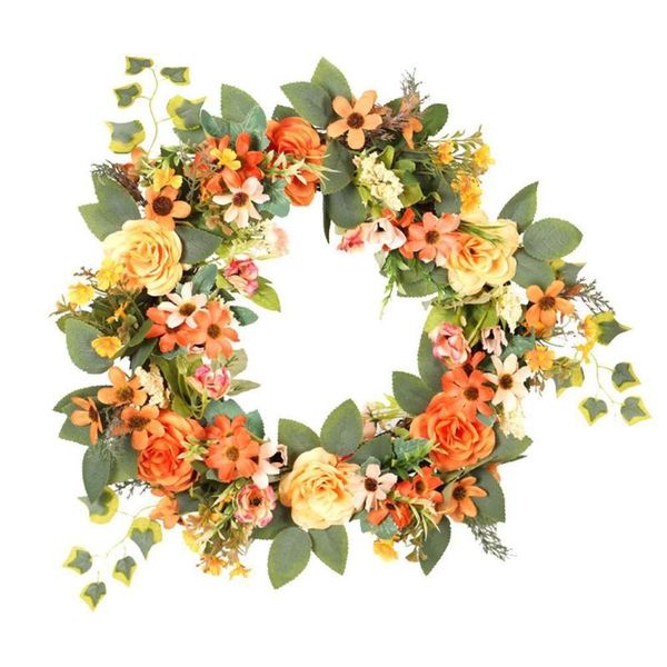decorative flowers & wreaths 1pc artificial rose flower wreath home garden wall hanging window door wedding garland centerpiece decoration f
decorative flowers & wreaths 1pc artificial rose flower wreath home garden wall hanging window door wedding garland centerpiece decoration f