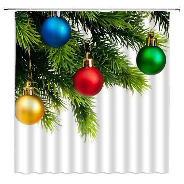 new year shower curtain,pine fir tree christmas ball colored balls hanging on the tree christmas theme decor,fabric bathroom set
new year shower curtain,pine fir tree christmas ball colored balls hanging on the tree christmas theme decor,fabric bathroom set