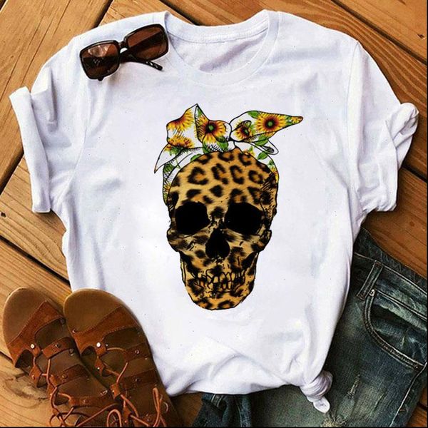 womens t shirts leopard sunflower skull print shirt summer women fashion casual tee short sleeve female harajuku, White
womens t shirts leopard sunflower skull print shirt summer women fashion casual tee short sleeve female harajuku, White