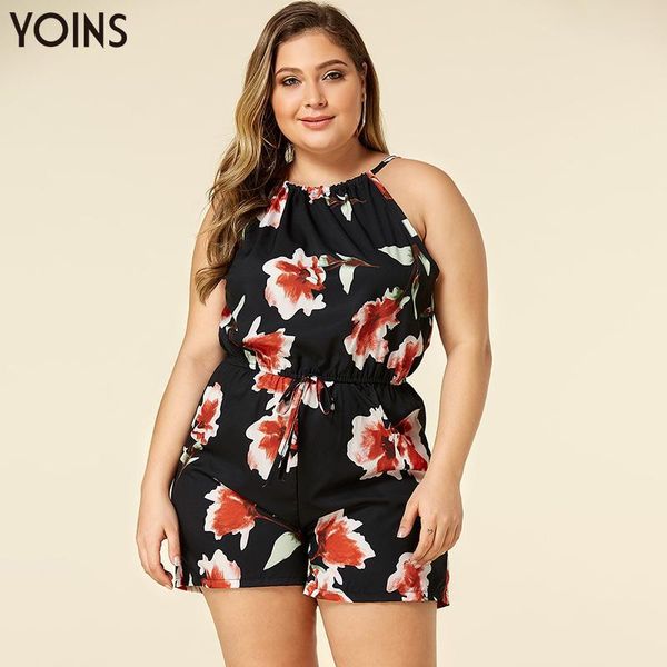 women's jumpsuits & rompers yoins bohemian random floral print sleeveless round neck jumpsuit 2021 spring summer female playsuits bodys, Black;white
women's jumpsuits & rompers yoins bohemian random floral print sleeveless round neck jumpsuit 2021 spring summer female playsuits bodys, Black;white